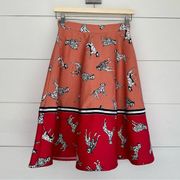 Hutch Anthropologie Dalmation Skirt Size 0P NWT Flawed