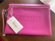 London Hot Pink Wristlet Pouch