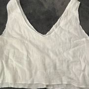 Urban Outfitters White cropped tank