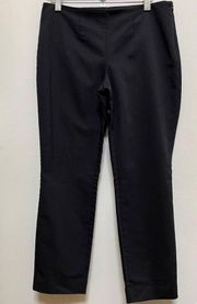 Harvé Benard Black Lightweight Minimalist Side Zip Pant Size 10 See Description