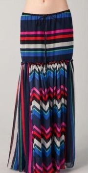 LAMB Gwen Stefani Silk Maxi Skirt