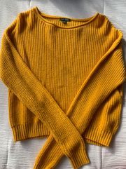 Yellow Cropped Sweater