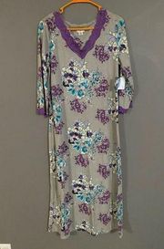 Long Sleeve Jaclyn Smith Nightgown Size Medium