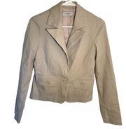 Vintage Guess Jeans 2 Button Blazer Beige