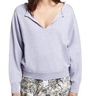 Sanctuary Breslin Split Neck Sweatshirt Lilac