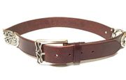 Fossil leather & silver belt L