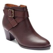 NEW Vionic Trinity Heeled‎ Ankle Boots Chocolate