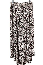 JOE B Women's Animal Print  Elastic Waist Skirt Sz XL