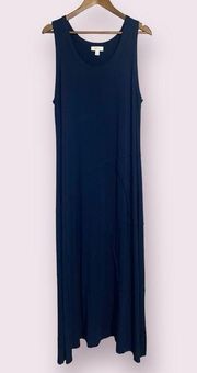 Style & Co. Sleeveless Maxi Dress in Navy - size XL