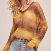 NWT ASTR OMBRE SWEATER in Yellow Omega Size S