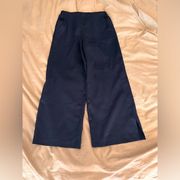 Navy Blue Silk/Satin Pants