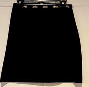 Vertigo Mini Hardware trim waistline skirt