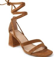 BCBGeneration Suede Deena Womens Leather Wrap Dressy Dress Sandals 9