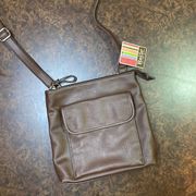 Relic Urban Organizer Crossbody in brown