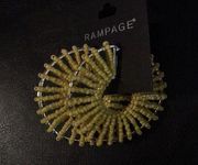 New Rampage Yellow Beaded Hoops