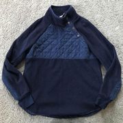 Entro women’s small blue fleece pullover sweater