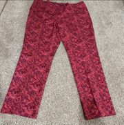 Women’s Size 28WT  Straight Slim Ikat Paisley Pants