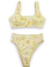 NWT Billabong Make You Mine Bikini 2-Piece Yellow Floral Swimsuit Size Small NEW