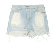 for Brandy Melville light wash distressed denim shorts 