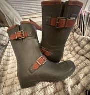 Sperry Top Sider Grey/Slate Rubber Rain Boots
