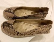 Jimmy Choo | Espadrille Flats Snakeskin 35