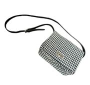 Harris Tweed Black And White Houndstooth Crossbody Bag