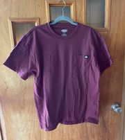 Pocket T-shirt Size Large In Maroon