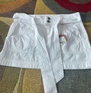 NWT  Y2K Style White Thin Mini Skirt Low Rise Junior’s Size 5