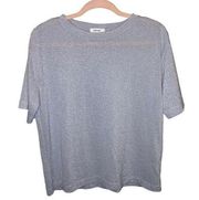 Mod Ref Silver Shimmery Short Sleeve Blouse