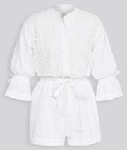 NWT La Vie Rebecca Taylor Eyelet Romper in Milk White One-Piece S $350