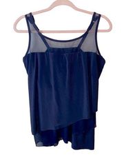 🎓 Miraclesuit Navy Mirage Illusionist Tankini Top