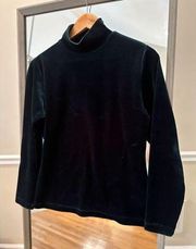 CAROLYN Taylor Velvet Mock Neck Sweater Size Small