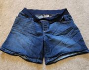 Liz Lange Maternity Denim Jean Shorts Size m 8 10