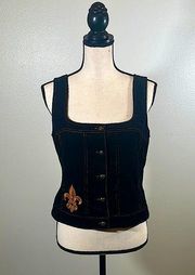 Ivy Jane black vest with details fit for Royalty Sz. M   Beautiful 😍