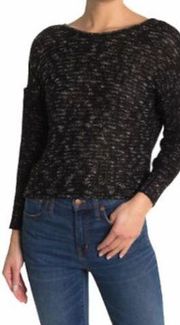 🔥5 for $25 sale🔥 Abound black marled twist back sweater