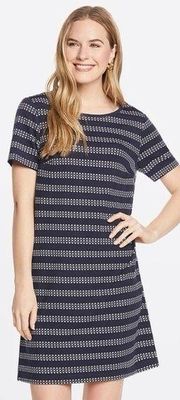 Draper James Star Stripe Ponte Shift Dress