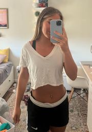 White Crop Top