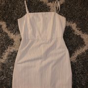 pull & bear striped mini dress