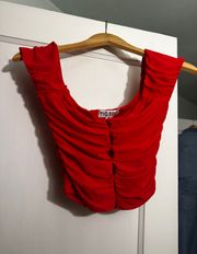 Red Crop Top