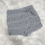 Urban outfitters | black and white patterned wrap skort