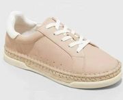 Women's Shaelyn Espadrille Sneakers Tan Universal Thread Memory Foam Shoes sz 10