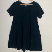 A new day black textured dress‎ ( M )