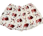 OUTFITTERS short skirt floral XL extra large lined elastic waist