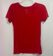 arizona size small v neck shirt red womens