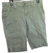 Gloria Vanderbilt Chino Shorts, Green, 8P