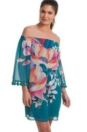 💕TRINA TURK💕 Amaris Floral Tropical Shift Dress