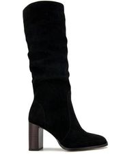 Splendid Gloria Black Slouchy Boot Block Heel Square Toe Women's Size 9M