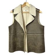 Jack by BB Dakota Brown Faux Shearling Vest S