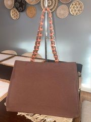 Authentic brown Salvatore Ferragamo tote