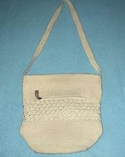 WORTHINGTON crocheted weave boho handbag zipper closures size 12 X 12